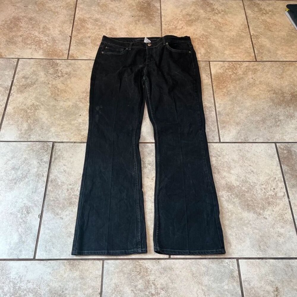 No Boundaries Black Bootcut Jeans NoBo Denim Stretch Tall Size 17